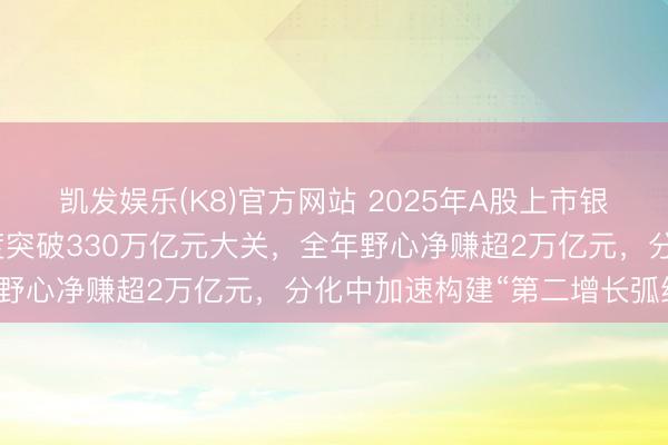 凯发娱乐(K8)官方网站 2025年A股上市银行年报扫描:总资产初度突破330万亿元大关,全年野心净赚超2万亿元,分化中加速构建“第二增长弧线”