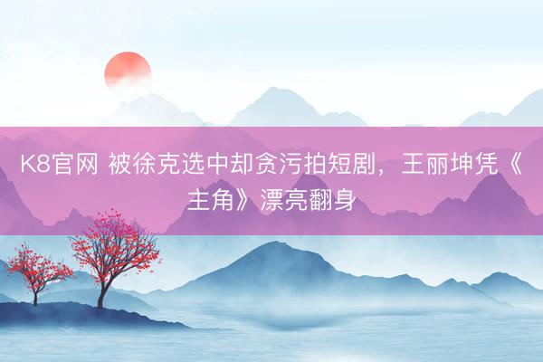 K8官网 被徐克选中却贪污拍短剧,王丽坤凭《主角》漂亮翻身