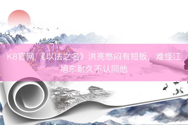 K8官网 《以法之名》洪亮憋闷有短板，难怪江旭东耐久不认同他